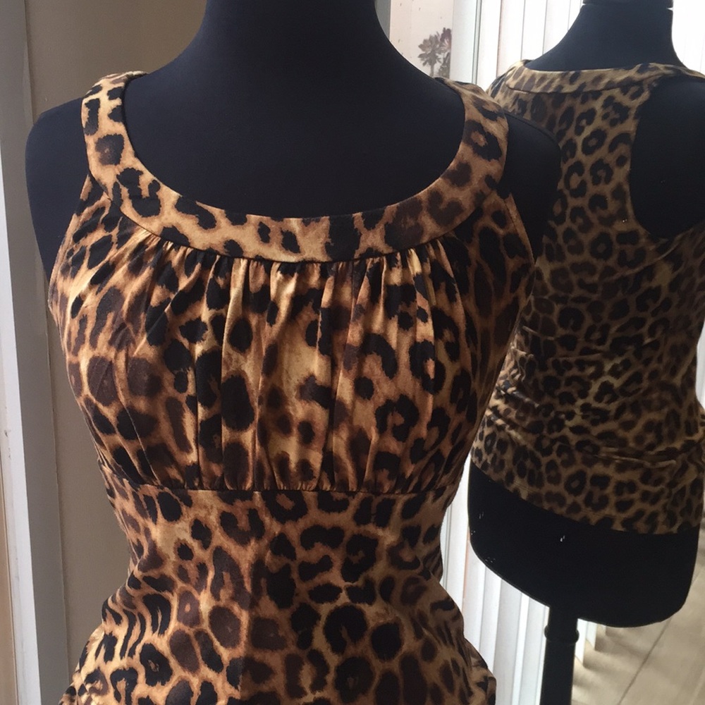 Express Leopard Print Top - Picture 2 of 7